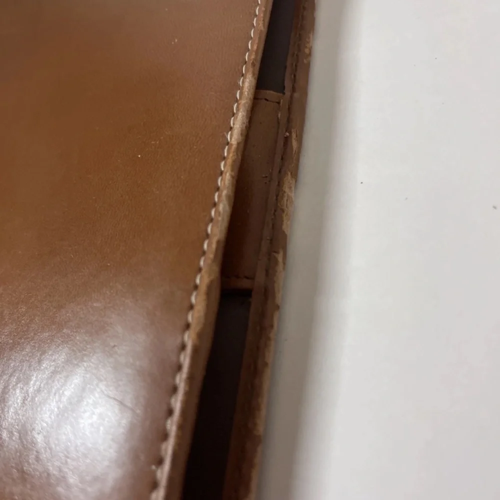 Rawlings Dodgers Leather Portfolio Notepad With Dodger Logo On Paper